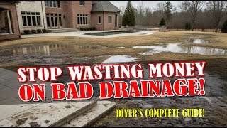 This Easy DIY French Drain for Yard Drainage Will Last Forever FULL TUTORIAL 