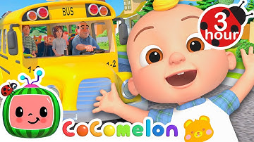 Wheels on the Bus (2025) 🚌 CoComelon Nursery Rhymes and Kids Songs | 3 HOURS | After School Club