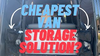 Van Life Rear Door Storage Solution for Under $40 for Camper Vans