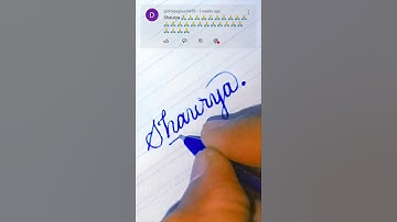 Shaurya Name Writing in Stylish Cursive | Name design #Shorts