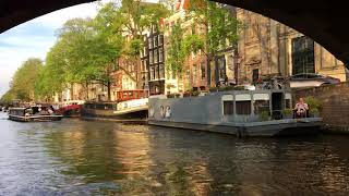travelling the waterways of Amsterdam
