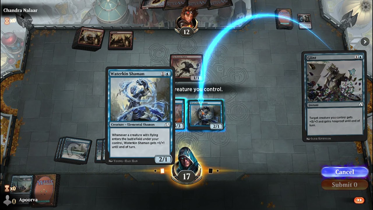 Magic: The Gathering Arena Color Challenge (Blue vs Red)