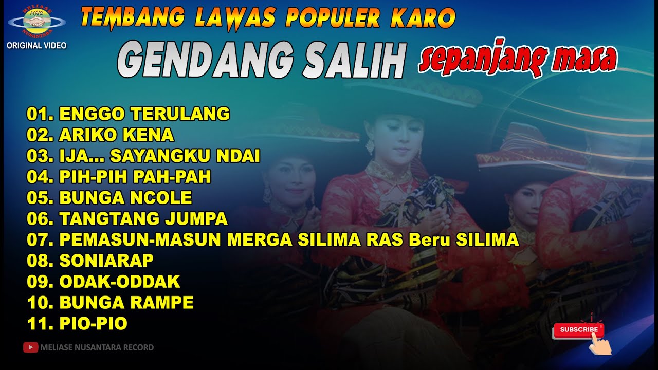 TEMBANG LAWAS POPULER KARO GENDANG SALIH SEPANJANG MASA