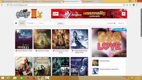 How to create website in blogger by themes Khmer