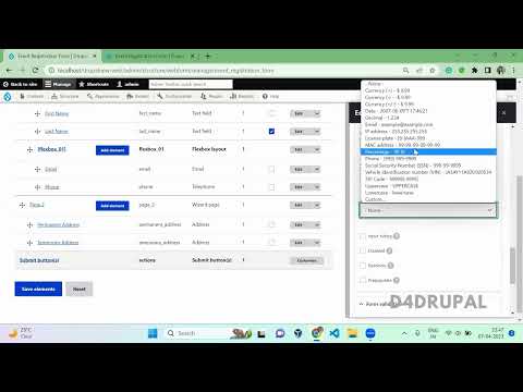 Make elements inline with flexbox and Element settings webform module Drupal 10, 9 | D4Drupal