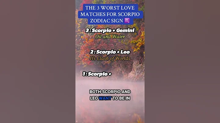 THE 3 WORST LOVE MATCHES OF SCORPIO ZODIAC SIGN  #zodiac #scorpio #astrology #zodiacsigns #scorpio