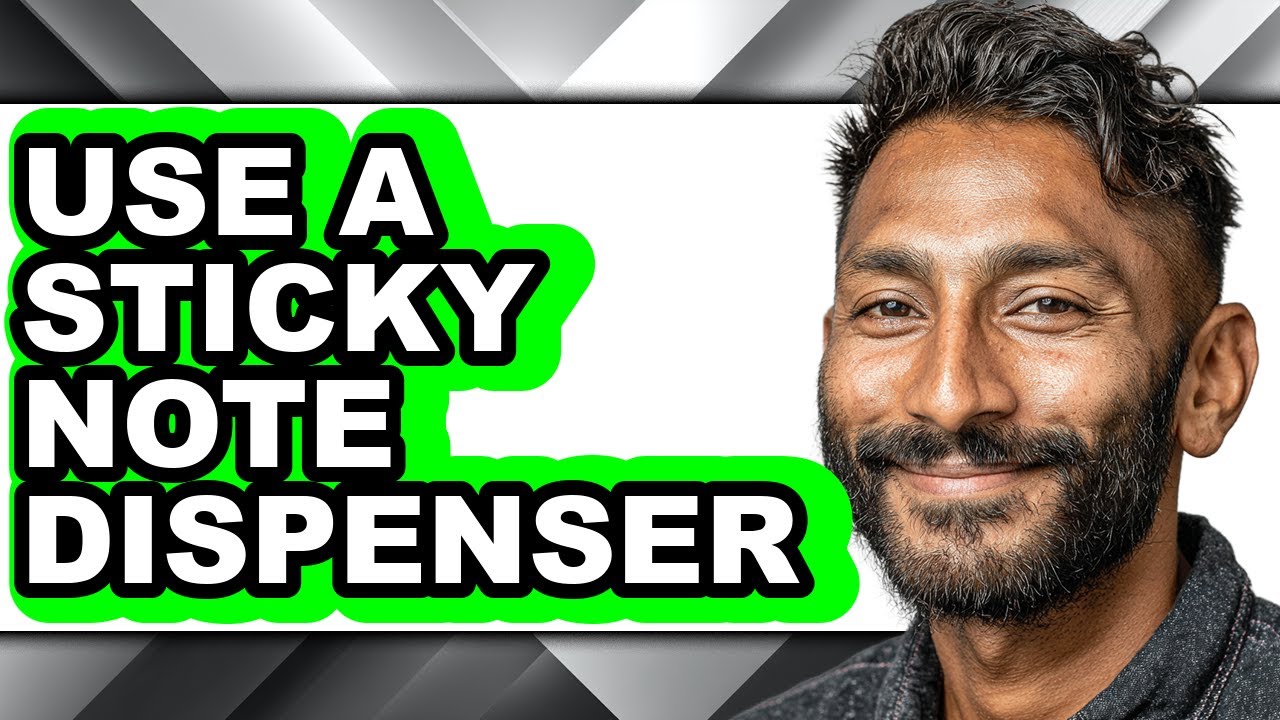 How to Use a Sticky Note Dispenser - Step by Step