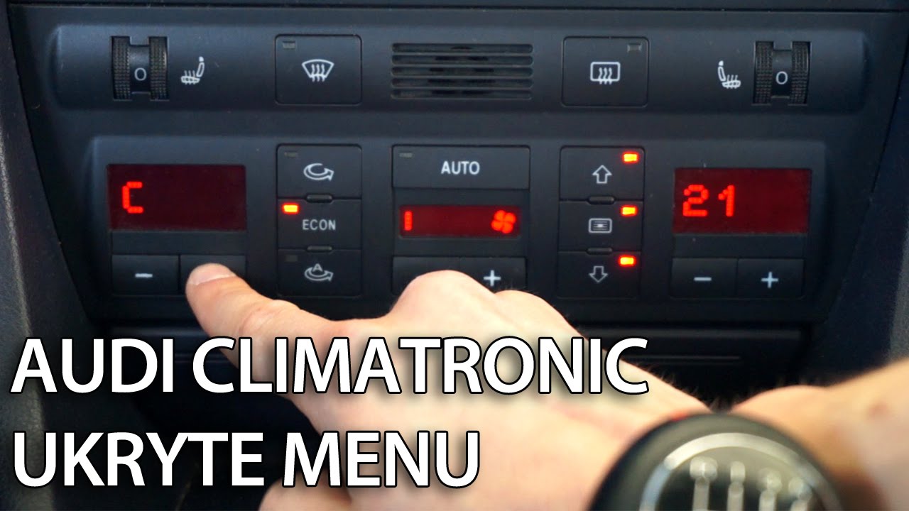 Jak uruchomić ukryte menu Climatornic Audi A6 C5 (tryb ...