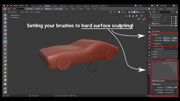 Hard Surface Sculpting in Blender 2.8: how to set your brushes for Hard Surface sculpting.