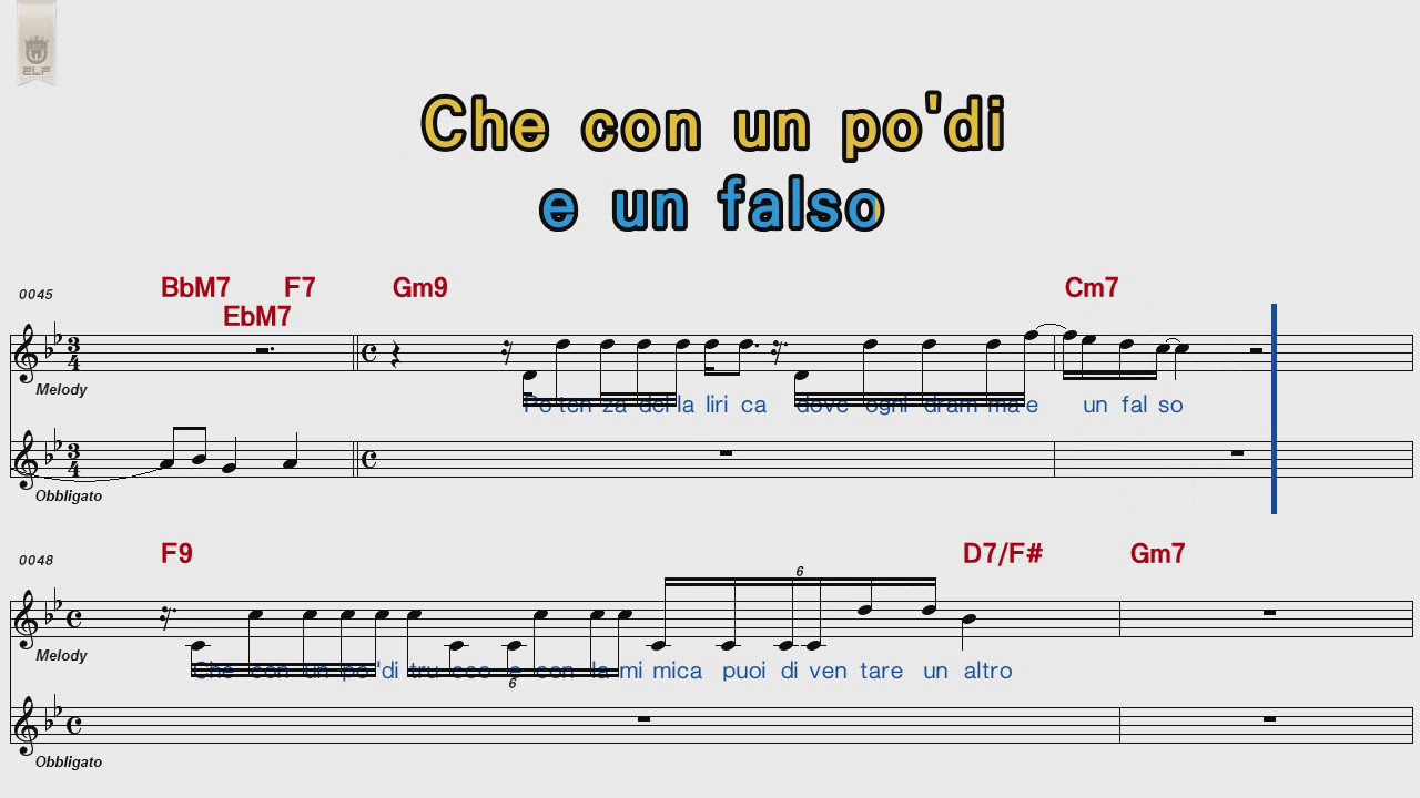 Luciano Pavarotti Caruso POP Song Score Karaoke