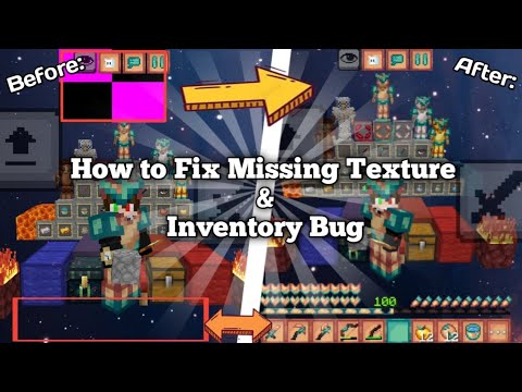 How to Fix Missing Texture & Inventory Bug In Minecraft Bedrock - YouTube