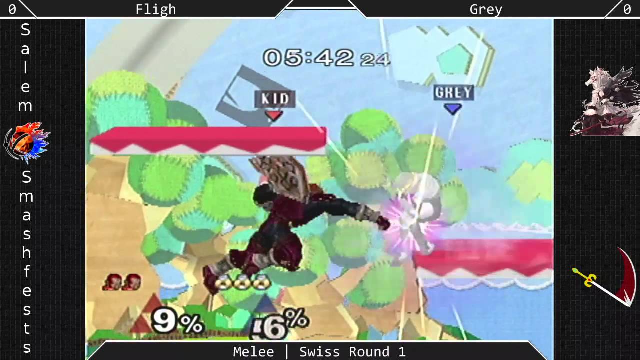 [Melee|08-02-15] Swiss R1: Fligh (Ganondorf) VS Grey (Zelda, Sheik)
