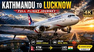 Royal Nepal A320neo Full Flight | Kathmandu to Lucknow in 4K | Realistic Flight Sim