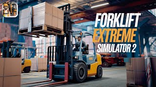 AKU Sopir Forklift TERHEBAT !!! - GAME Forklift Extreme Simulator 2 APK screenshot 3