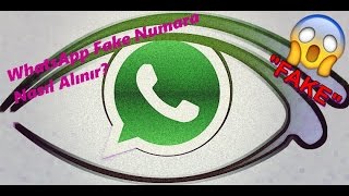 WhatsApp Fake Numara Alma 2017 ( Ücretsiz)