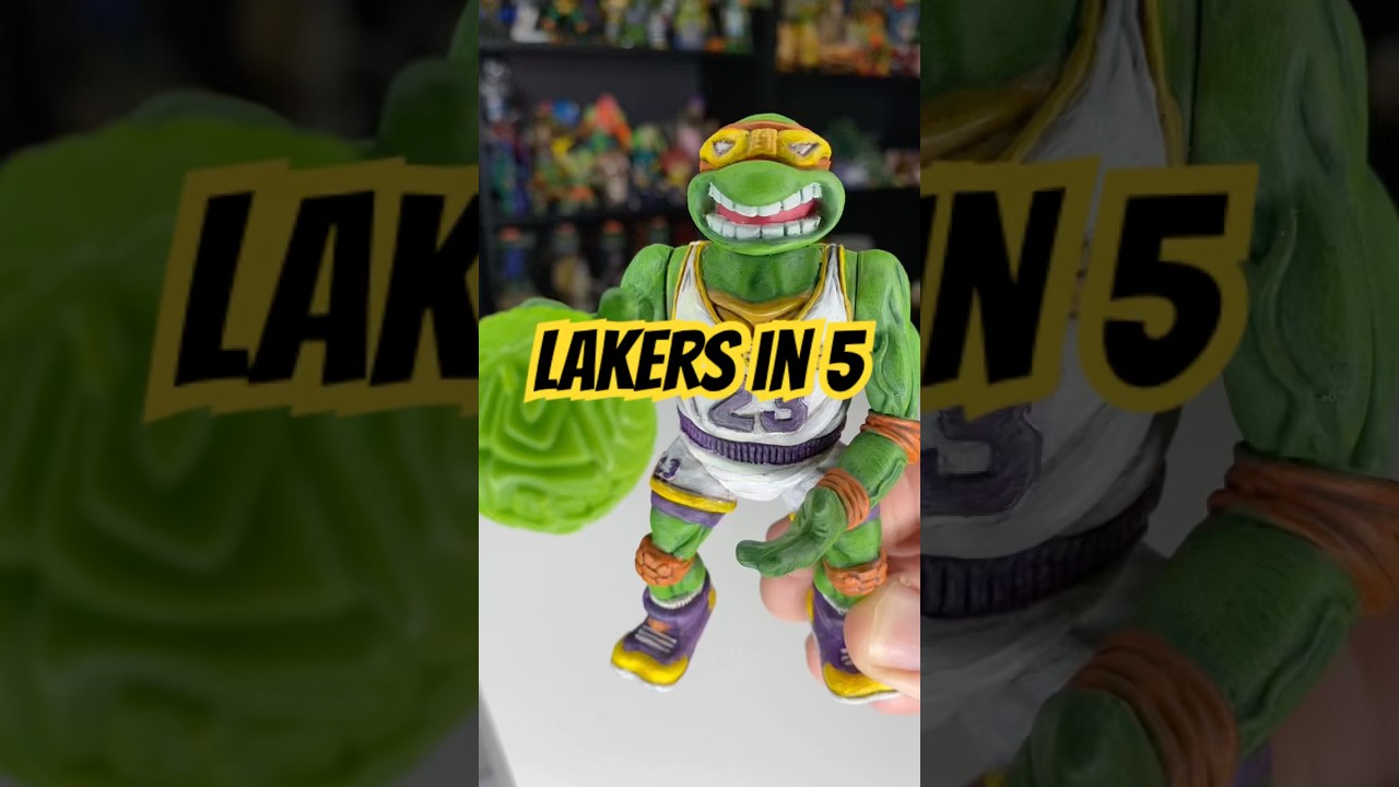 Custom TMNT Mikey-LeBron! Go #lakers #tmnt #toys #nostalgia #lebronjames #custom
