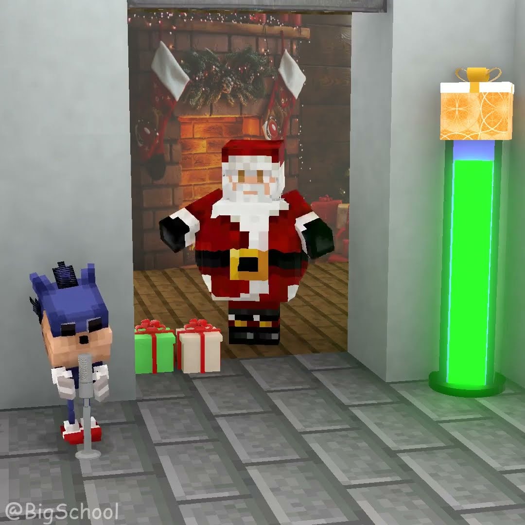 Help Shin Shadow sing to get the gift box from Santa Claus! ??