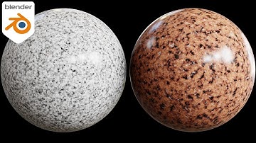 Procedural Granite Materials (Blender Tutorial)