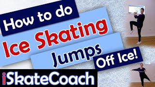 How to 3 Jump / waltz jump off ice - Course sample from my "Off Ice Jump Class" for ice skaters.