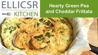 Hearty Green Pea and Cheddar Frittata