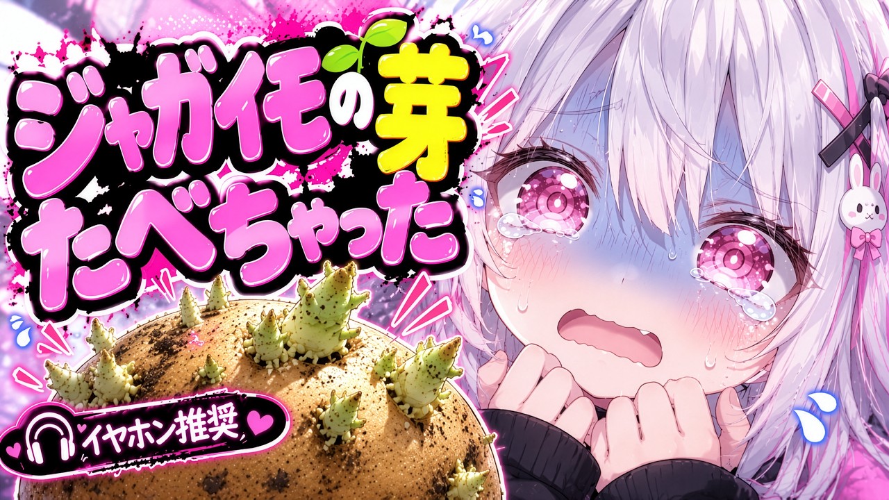 【ASMR】ジャガイモの芽を食べてみたら…┊︎初心者┊︎Vtuber┊︎配信中
