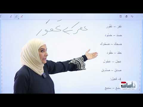 صيغة المبالغة الوحدة الرابعة اللغة العربية الثالث المتوسط د آيات العاني