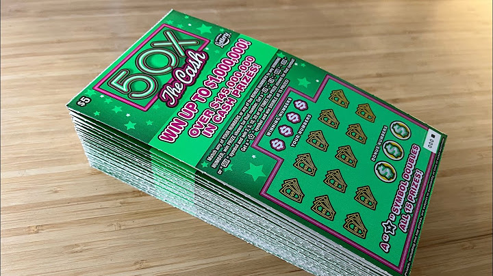 I bought this entire pack of lotto tickets!