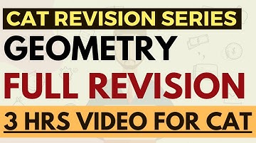 Complete Geometry Revision for CAT & MBA exams in 3 hrs video | Concepts + Shortcuts + Questions