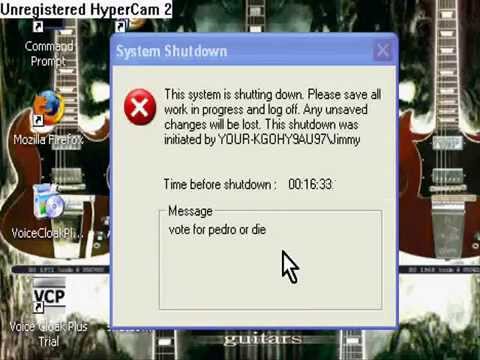 How to make a prank shutdown virus