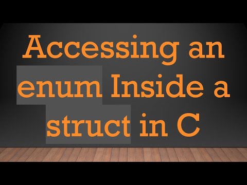 Accessing an enum Inside a struct in C