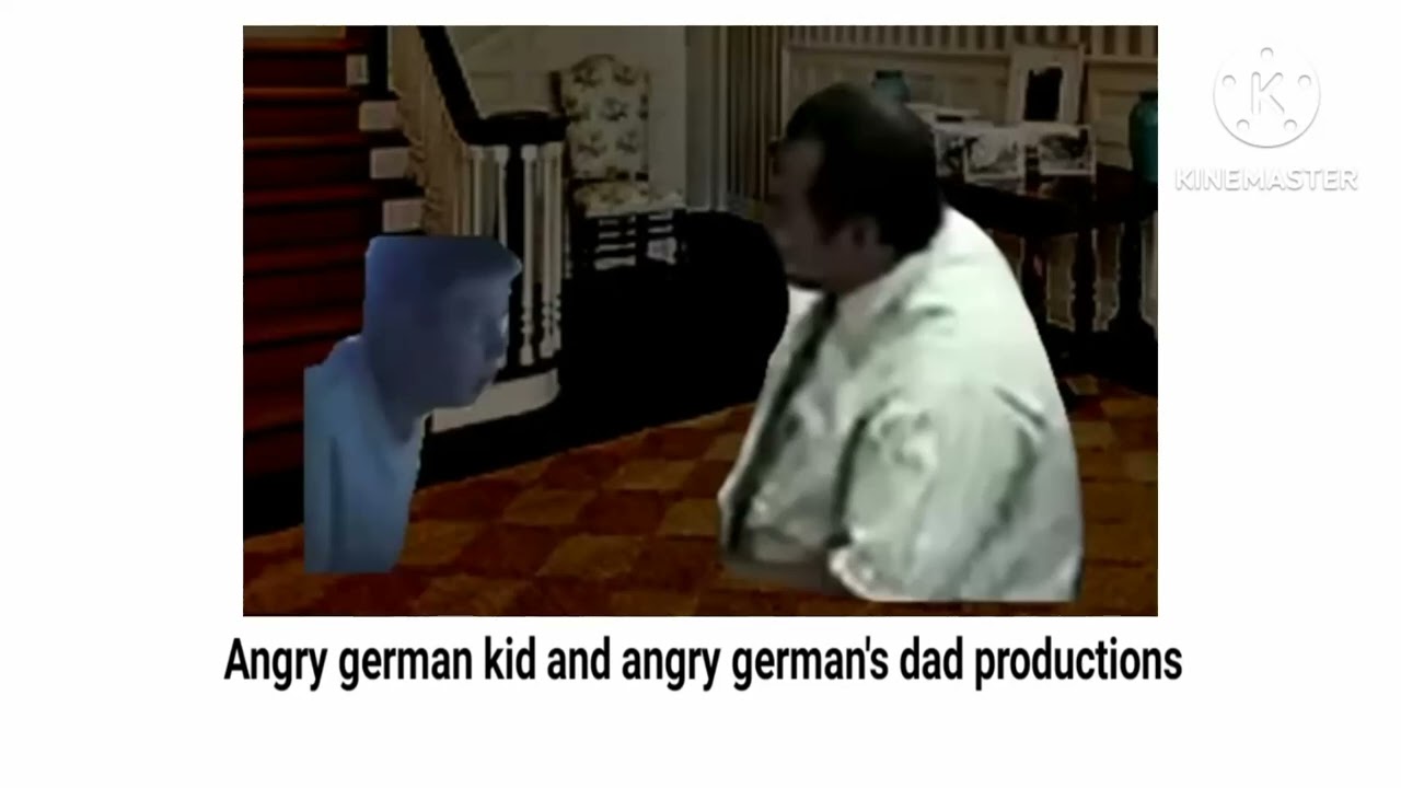 angry german kid and angry german's dad productions logo