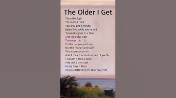 Thumbnail of The Older I Get | Alan Jackson