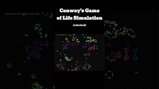 Colorized Conway's Game of Life Simulation