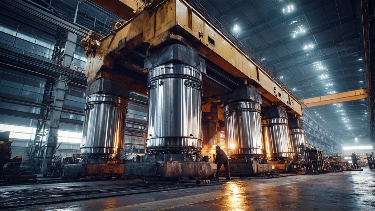Heavy Hydraulic Forging Machine& Robotic Welding. Modern Fabrication ...