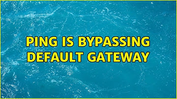 Ubuntu: ping is bypassing default gateway