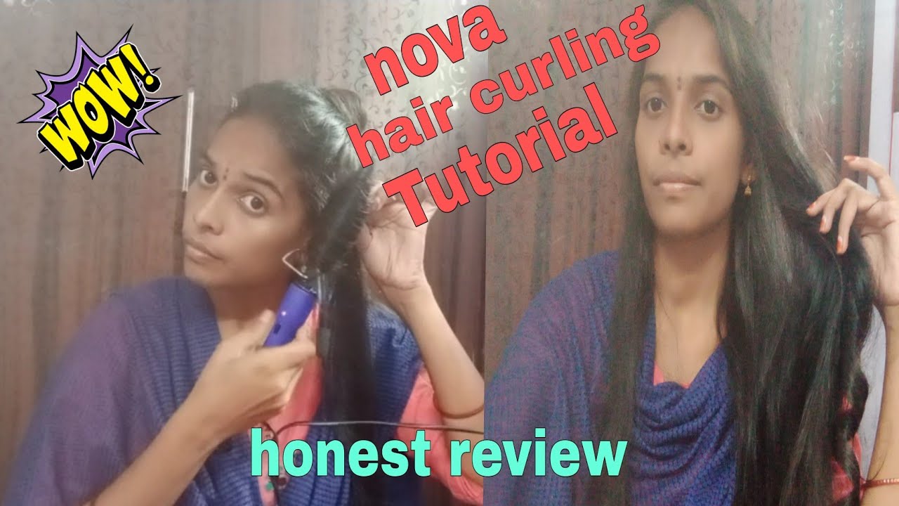 NOVA hair curler review &demo/How I do curles in my hair👩//hair curling
