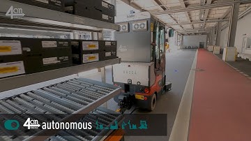 4am Robotics | Autonomous Mobile Robots | ATo-H Autonomous Tugger Train Outdoor Heavy