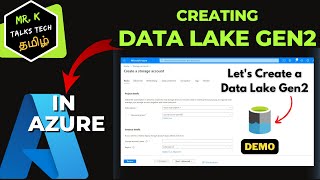7. Creating an Azure Data Lake Gen2- Storage Account | Azure in Tamil | Beginners Tutorials in Tamil