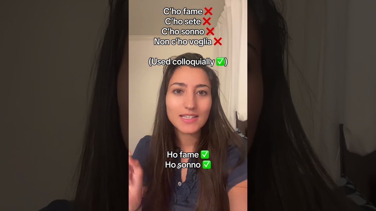 C’ho 🆚 Ce l’ho in Italian 🇮🇹