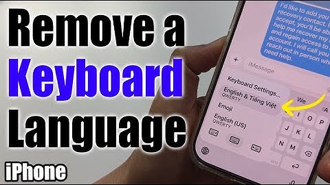 Hoe verwijder je een toetsenbordtaal van de iPhone 17/17 Pro Max/Air
