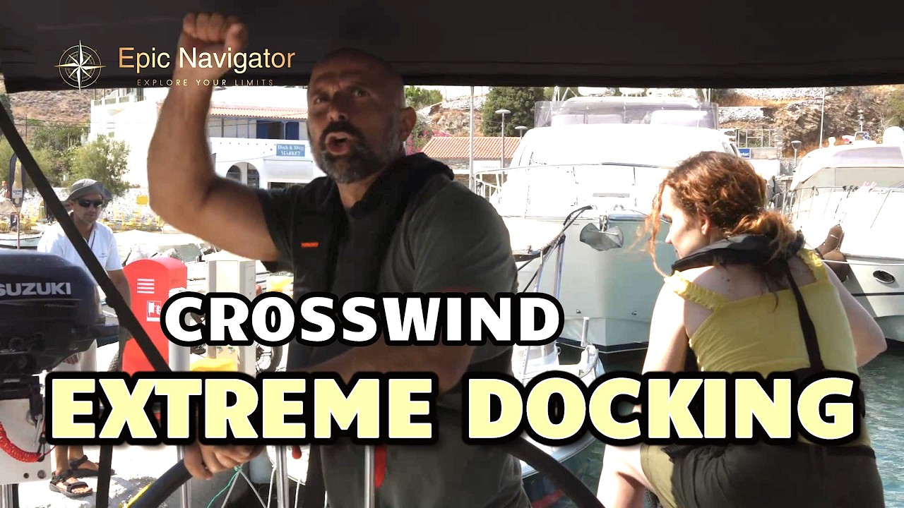 ⁣40 Knots & Crosswind Docking in Greece | Mediterranean Mooring Under Pressure