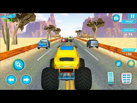 monster-truck-racing-games-transform-robot-car-games-"desert"-android-gameplay-video-#2