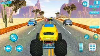 Monster Truck Racing Games Transform Robot Car Games "Desert" Android Gameplay Video #2 screenshot 4