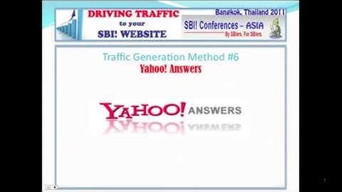 How to Get Traffic to Your Website using Yahoo Answers