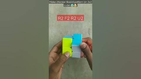 make checker Board pattern on 2x2 cube 🤯😱 | #shorts #viral #cube #algorithm