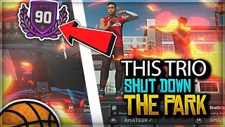 Shut Out Games At The Park With The BEST 2K19 Trio | 90 OVR Rank UP!