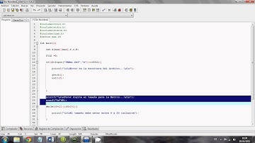 Lenguaje C - Matriz con Archivo - Video 1