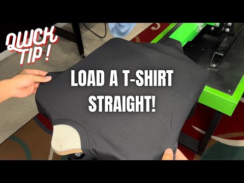 Screen Printing Quick Tip: Load A T-Shirt Straight