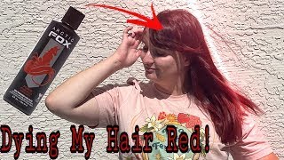 Dying My Virgin Brown Hair Red With Arctic Fox Hair Dye