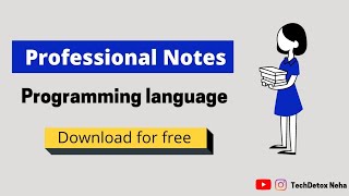 Professional Notes of Programming Language | Download Free Ebook